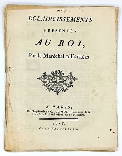 Maréchal d’ESTRÉES. La Bataille d’ASTENBECK...