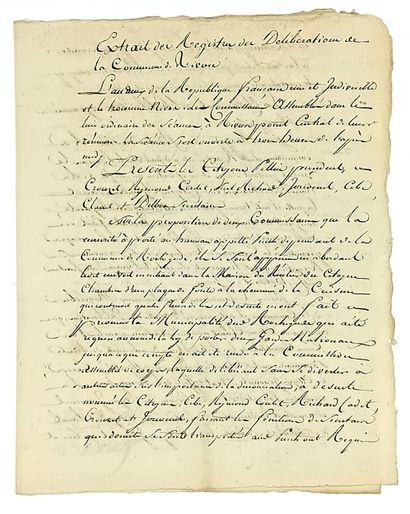 GARD. BIENS NATIONAUX. 3 Nivôse An 2 (23...