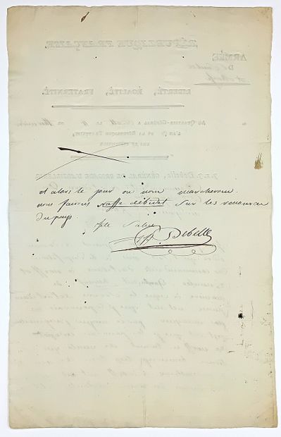 DEBELLE (Jean-François-Joseph) Voreppe (Isère)...