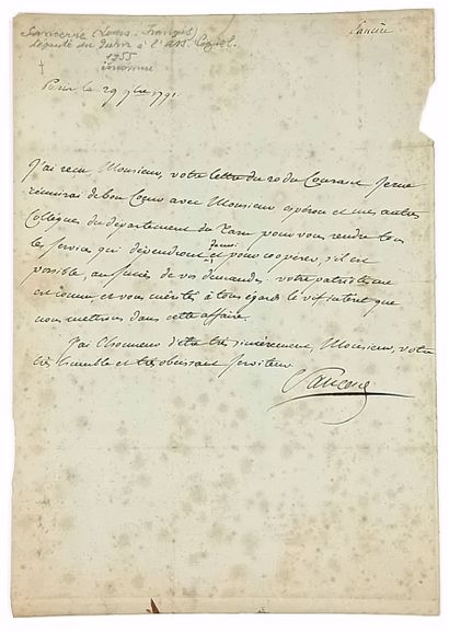 TARN. Louis-François SANCERRE (1755 - mort...