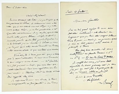 (ALSACE) Lettre A.S. du Général de Division...
