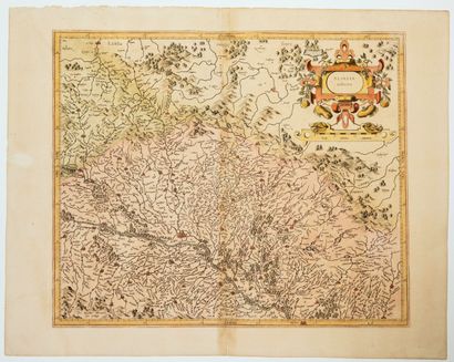 ALSACE. Carte XVIIe «ALSATIA inferior.» (Région...