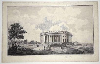 PARIS. Projet pour le PARC MONCEAU. GRAVURE...