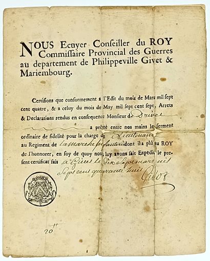 ARDENNES - P.S. GILLOT Ecuyer, Conseiller...