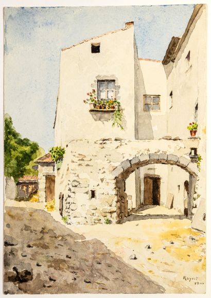 PUY-DE-DÔME. Vue d’une Maison de ROYAT.1900....