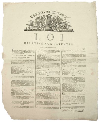 « DÉPARTEMENT DU DOUBS. LA LOI ET LE ROI....