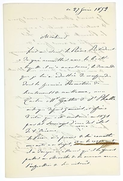 MANCHE. Comte Hervé DE KERGORLAY [1803-1873]....