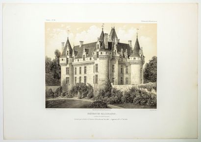 SARTHE. Vue du « Château de GALLERANDE (Canton...