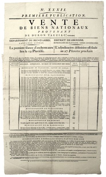 DÉPARTEMENT DU BEC-D’AMBÈS (Nom Révolutionnaire...