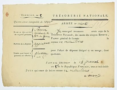 (CAMPAGNE D’EGYPTE) “ARMÉE D’ORIENT” – Pièce...