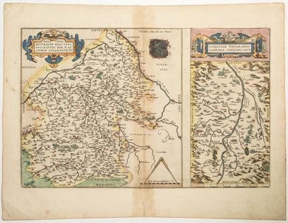 Carte XVIe s. du BERRY et de LA LIMAGNE (Centre...