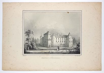 CÔTE D’OR. « Château d’ÉPOISSES. » Dessin...