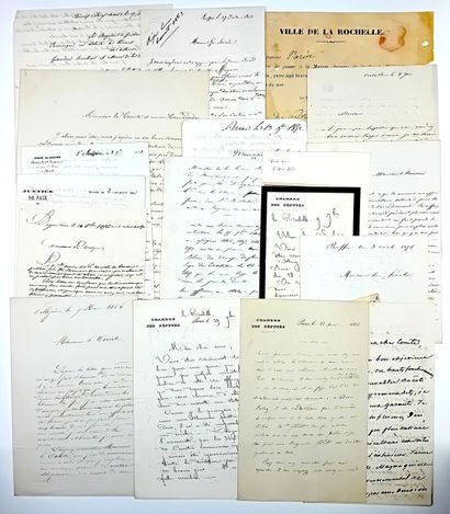 CHARENTE. 26 Lettres, de 1852 à 1889, adressées...