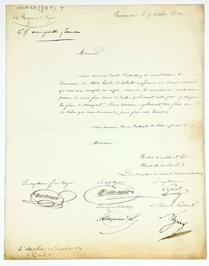 NÉGRIER (François-Marie-Casimir de) Le Mans...