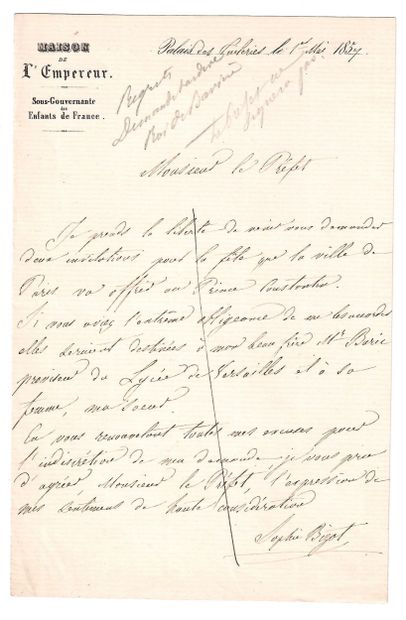 Sophie BIZOT, sous-gouvernante des enfants...