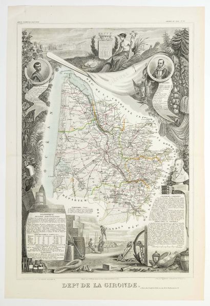 « Département de la GIRONDE. » Atlas National...
