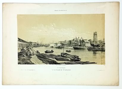 NORD. DUNKERQUE (59). 5 Gravures de la série...