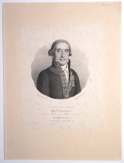 SOMME. GRAVURE de « Mr DAVELUY-BELLENCOURT,...