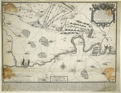 FLEURUS. GRAVURE: «PLAN DE LA BATAILLE DE...