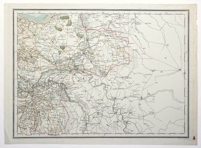 PAYS-BAS. 2 Cartes début XIXe de la Hollande,...