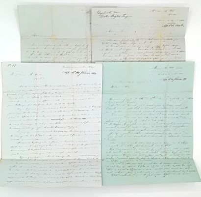 BRÉSIL. NANTES (44). Correspondance de 4...