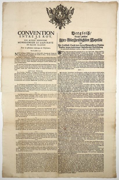 ÉCHANGE DE PRISONNIERS DÉSERTEURS. 1741....
