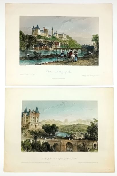 PYRÉNÉES-ATLANTIQUES. 2 Gravures anglaises...