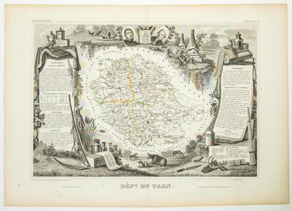 Département du TARN. Atlas National illustré...