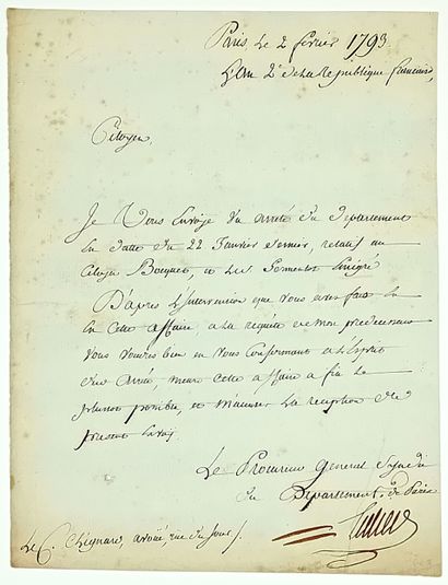 L’HUILIER Procureur Général Syndic du département...