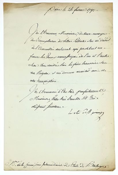 Le Comte de ST PRIEST (François-Emmanuel...