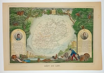 « Département du LOT.» Atlas National illustré,...