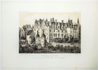 SARTHE. Vue du « Château de COURTENVAUX »...