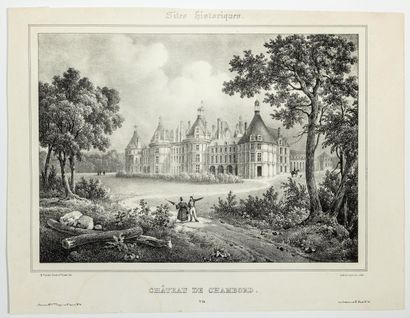 LOIR-ET-CHER. « CHÂTEAU DE CHAMBORD » Lithographie...