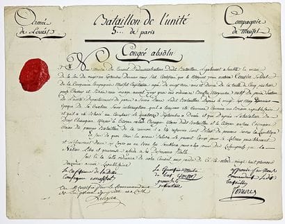 GUERRES DE VENDÉE. MAINE-ET-LOIRE. 2 Certificats...