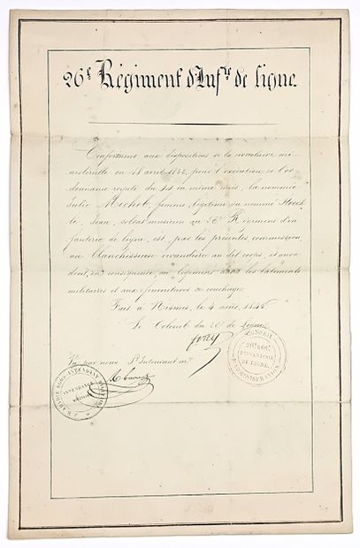 FOREY (Élie) Paris 1804 - 1872 - Maréchal...