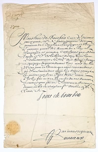 Louis de BOURBON, Comte de SOISSONS (1604...