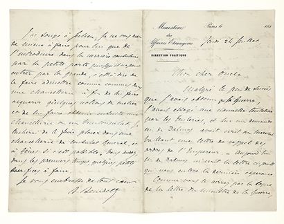 Vincent, comte BENEDETTI (Bastia/ Corse 1817...