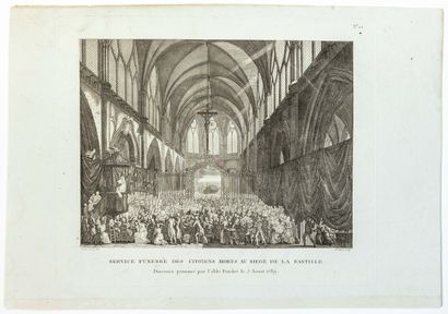 PRISE DE LA BASTILLE. « Service funèbre des...
