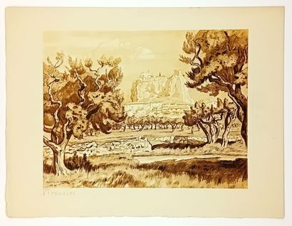 « VITROLLES », Bouches-du-Rhône. Eau-forte...