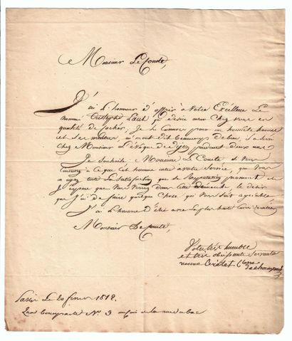 Veuve CRÉTET, Comtesse de CHAMPMOL. Anne...