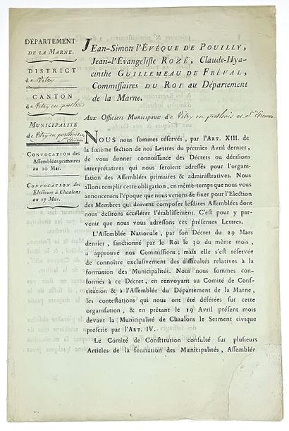 MARNE - Convocation et règlement des Assemblées...