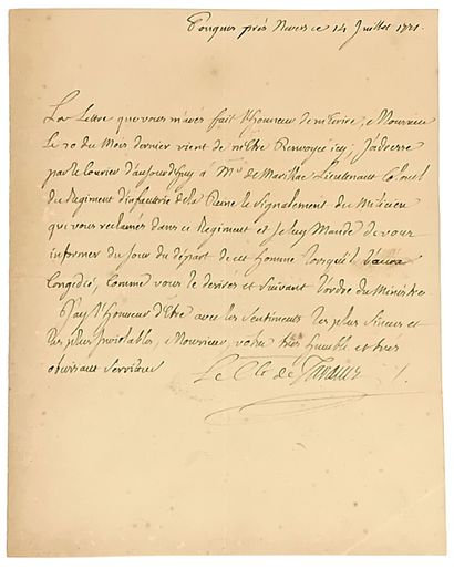 NIÈVRE. Charles François Casimir de SAULX,...