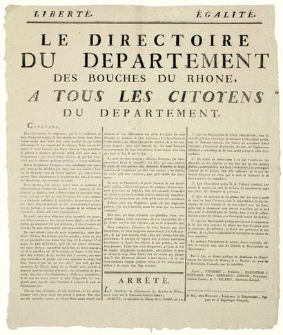 BOUCHES-DU-RHÔNE. AN 3. DÉNONCIATIONS. “Le...