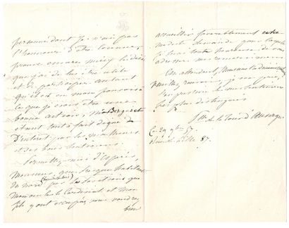 Princesse de LA TOUR D'AUVERGNE. Lettre A.S....