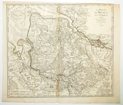 ALLEMAGNE. Carte de 1757 : « Le Duché de...