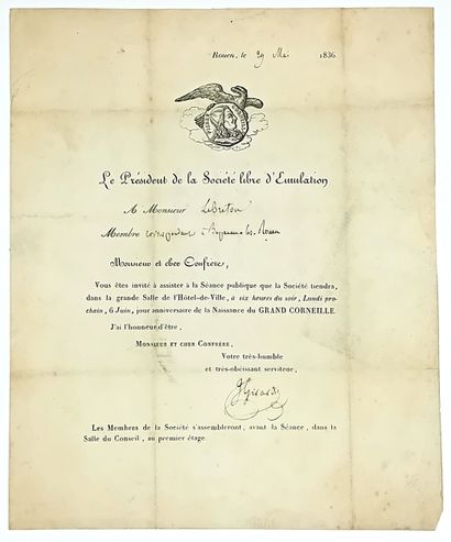 ROUEN (Seine-Maritime) le 29 Mai 1836 – Lettre...