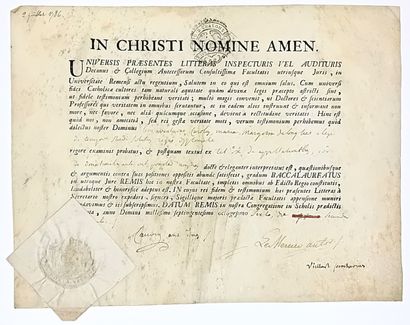(MARNE) - Brevet de BACHELIER en Droit de...