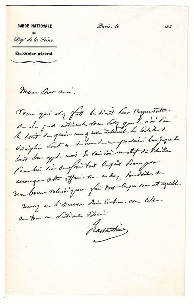 Marquis de LAWOESTINE (Ch., Anatole, Alexis,)...