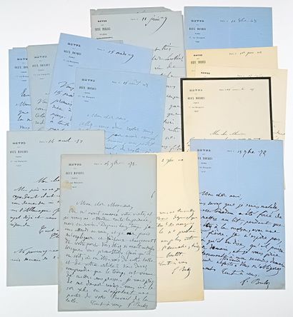 REVUE DES DEUX MONDES. Ensemble de 19 Lettre...