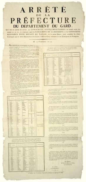 GARD. 1804. “Arrêté de la Préfecture du Département...